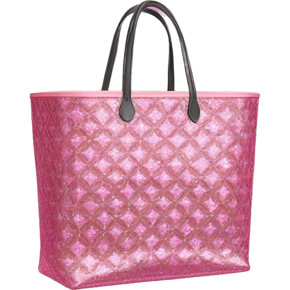 pink sparkle goyard tote emoji