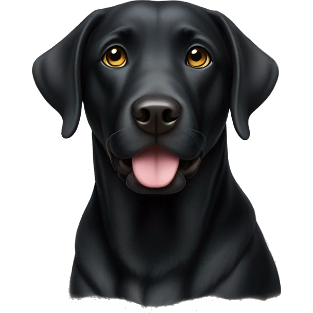 Black labrador emoji