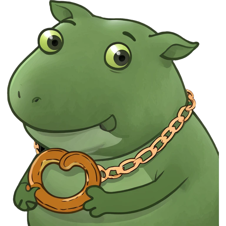 Pig with pretzel  emoji
