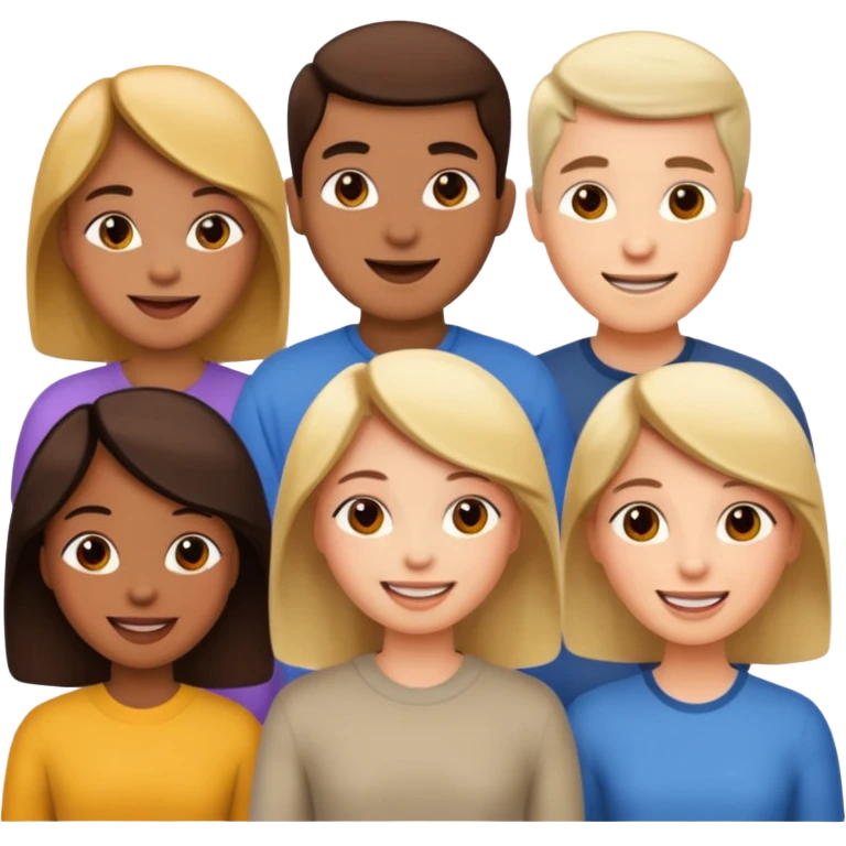 group of people talking emoji