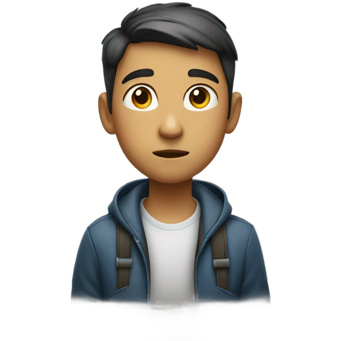 boy listening careful emoji