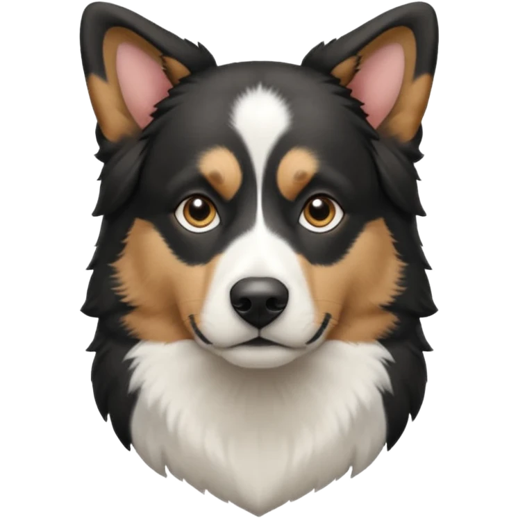  aussie shepard black and white  emoji