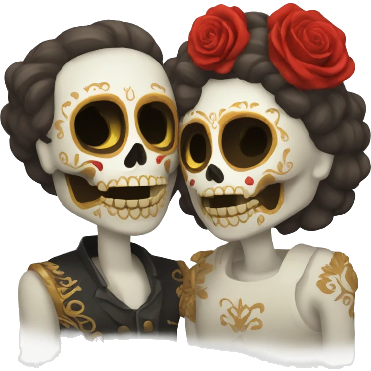 Calavera de amor emoji