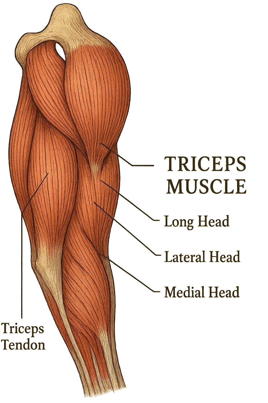tricipite visto anatomicamente  emoji
