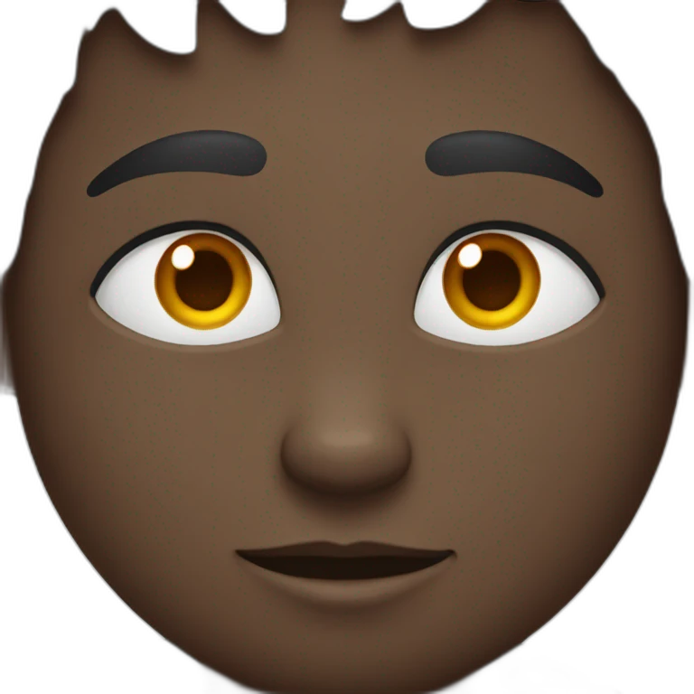 Black cat with one brow emoji