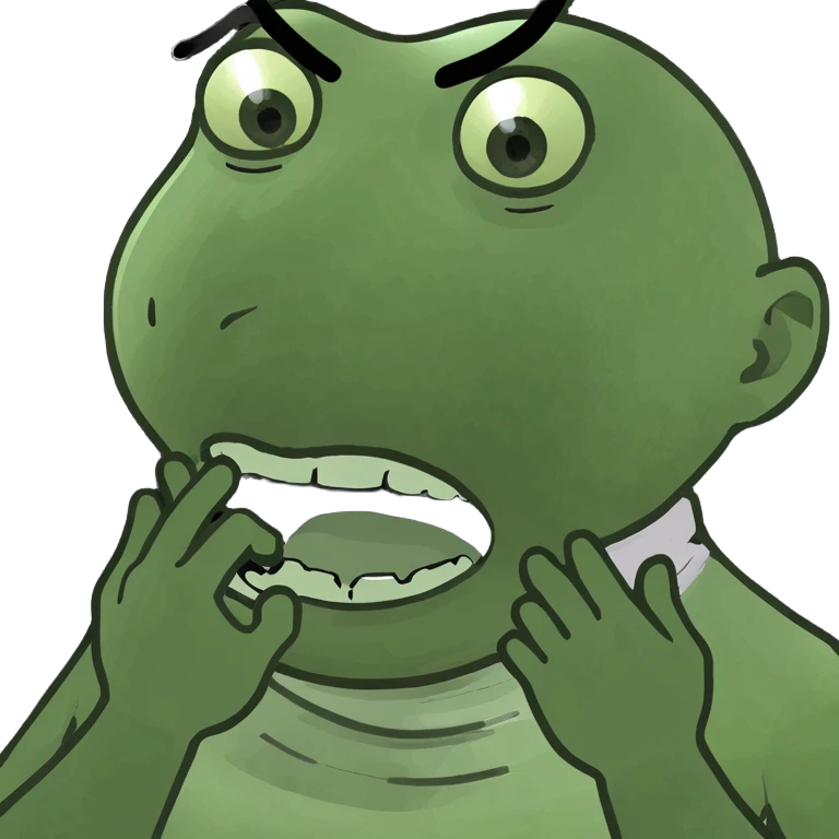 Emoji choking neck with hands emoji