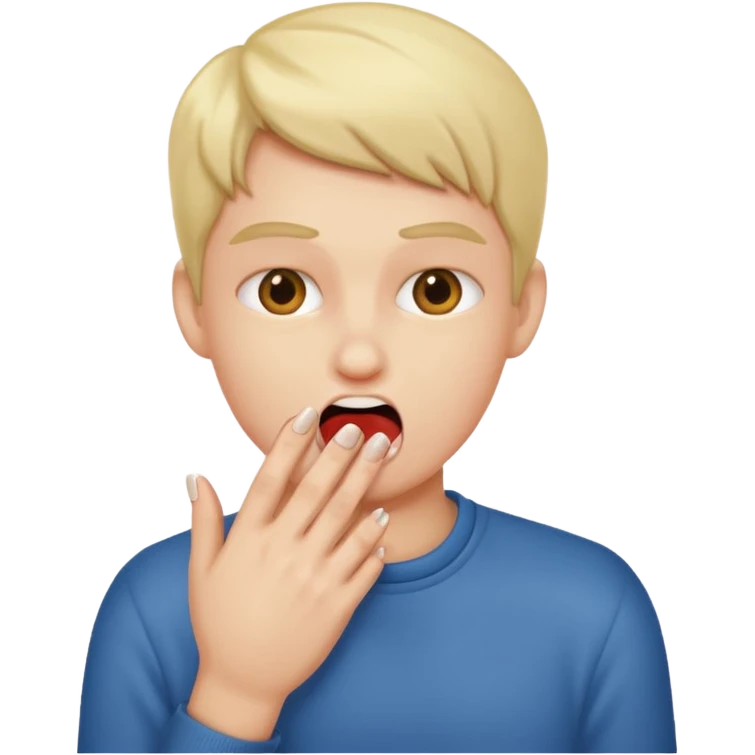 Una persona mordiedose la uña emoji