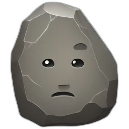Rock emoji