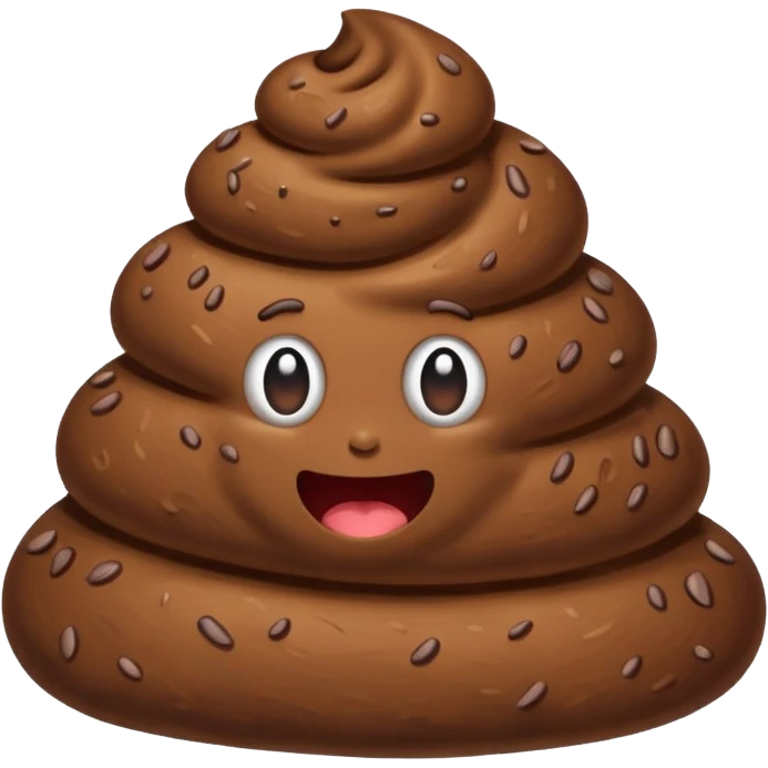 Poop shows a like emoji