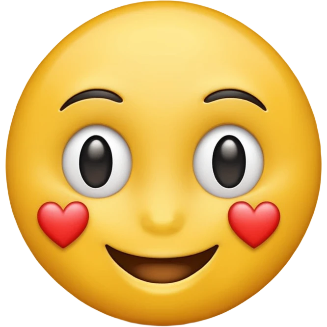 yellow emoji face with heart eyes emoji