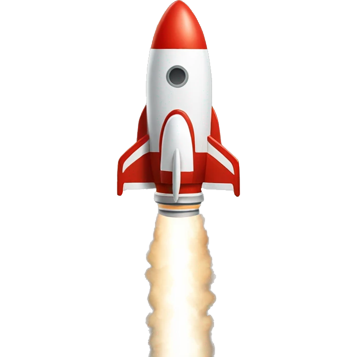 a rocket without fire emoji