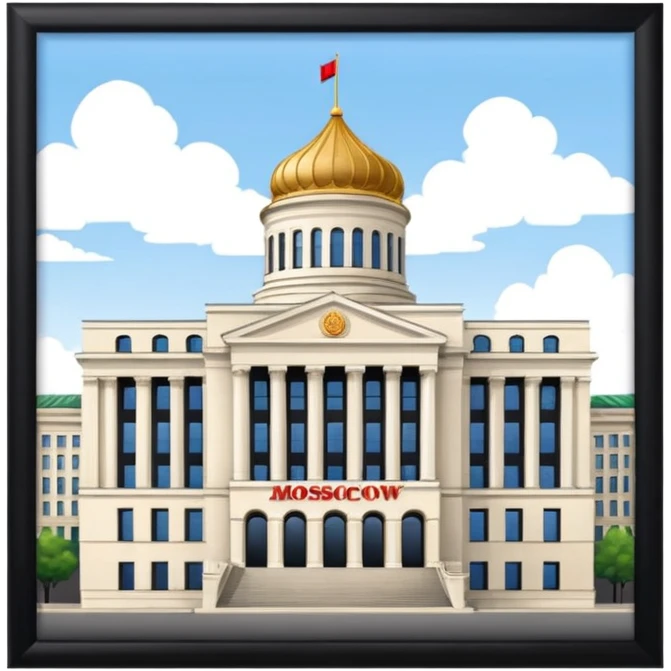 State Duma building in Moscow emoji
