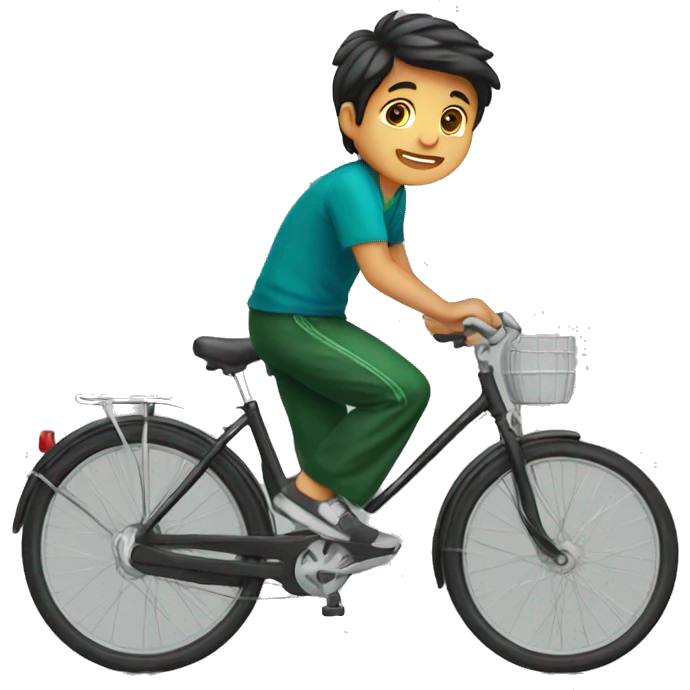 A boy carring Pakistani flag emoji