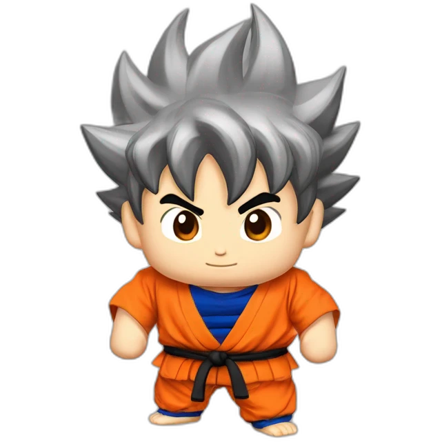 Son goku en tenue de Vovinam Viet Vo Dao et avec une ceinture rouge emoji