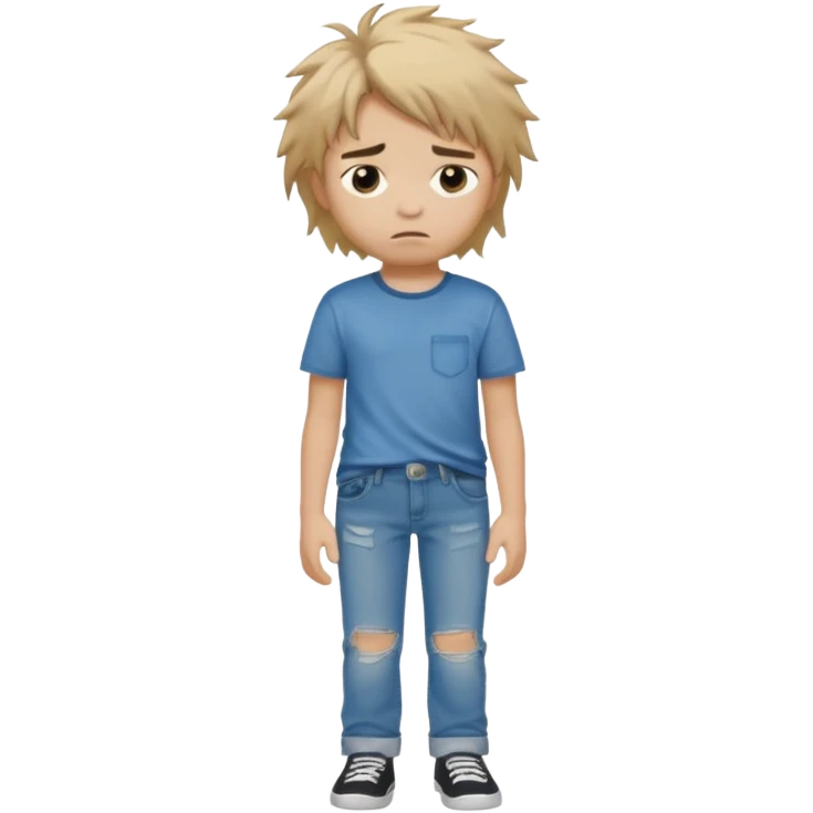 sad child full body emoji