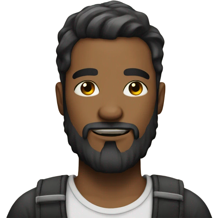 Bearded man with tattoos emoji
