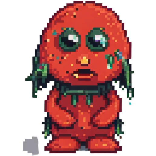 A sad Elmo character with tears emoji