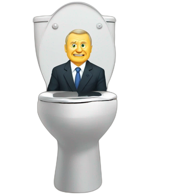 Vladimir Zhirinovsky on the toilet emoji