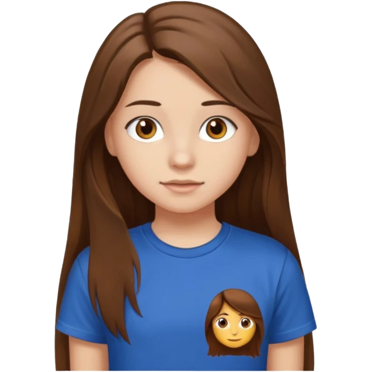 Дівчина з простими довгим волоссям 15 років волосся коричневе карі ока худа і girl 2024 emoji