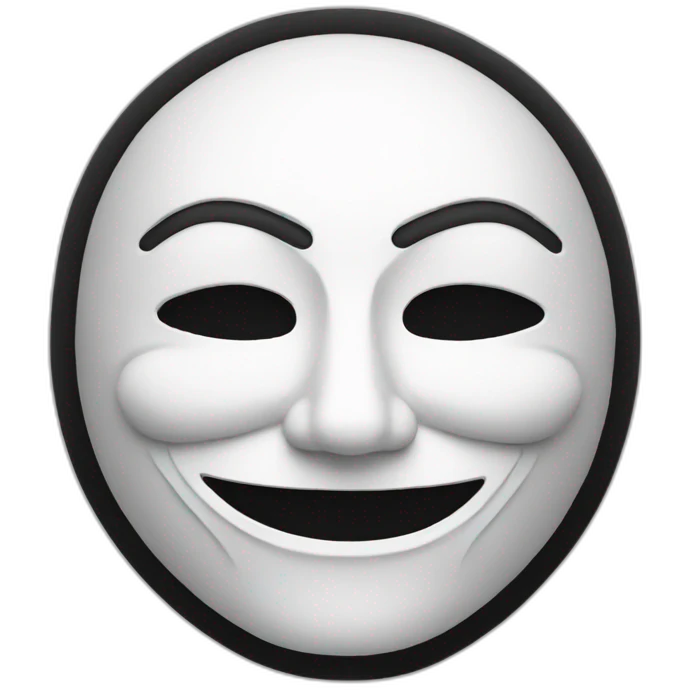 anonymous hackers mask emoji