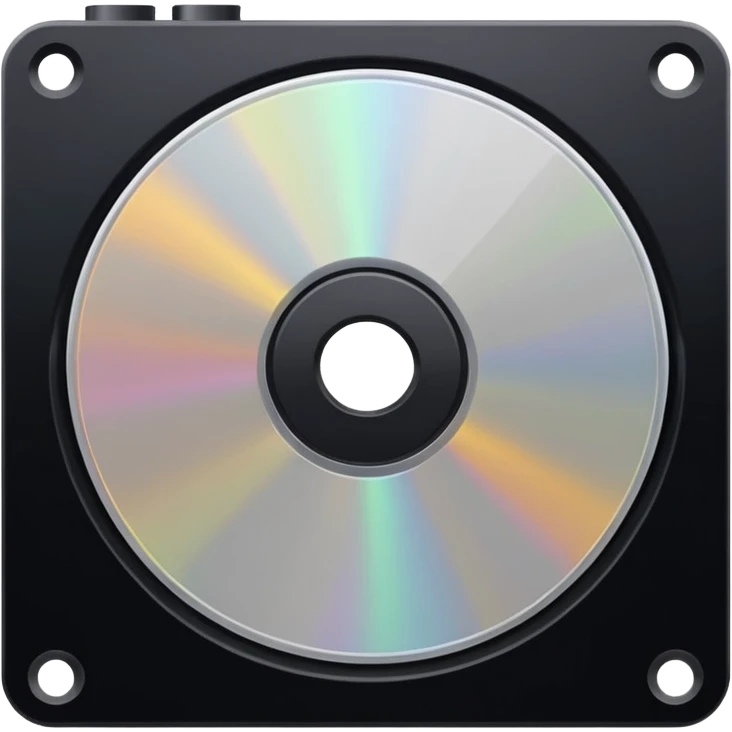 black computer disk emoji