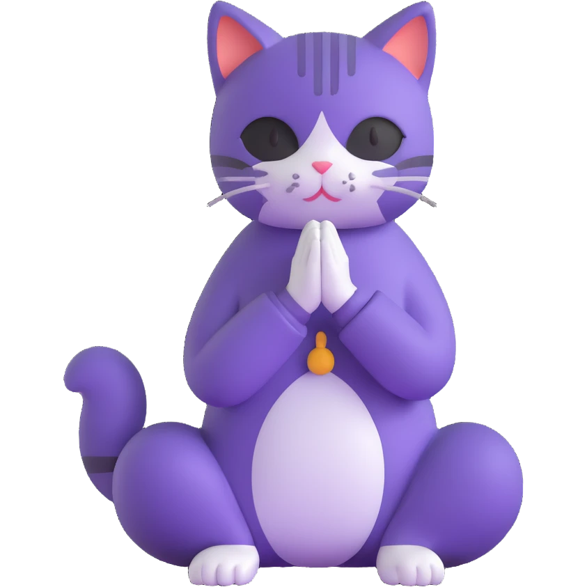 cat praying emoji
