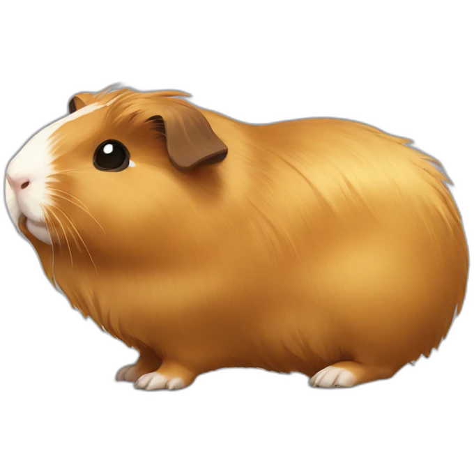 Golden abyssinian guinea pig emoji