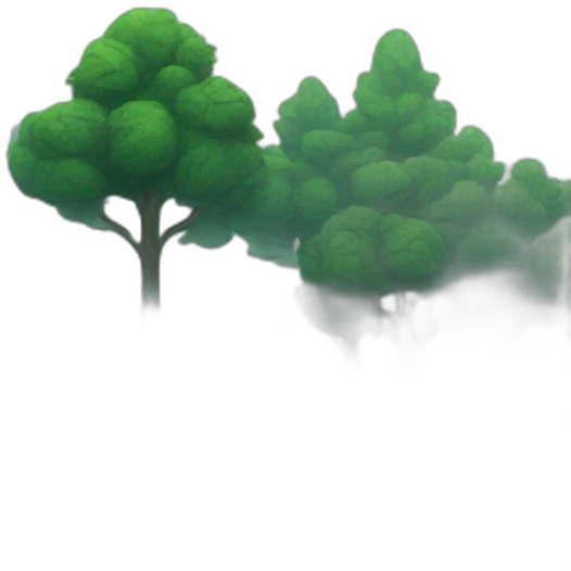 foggy forest emoji