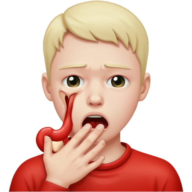 Choking themselves  emoji