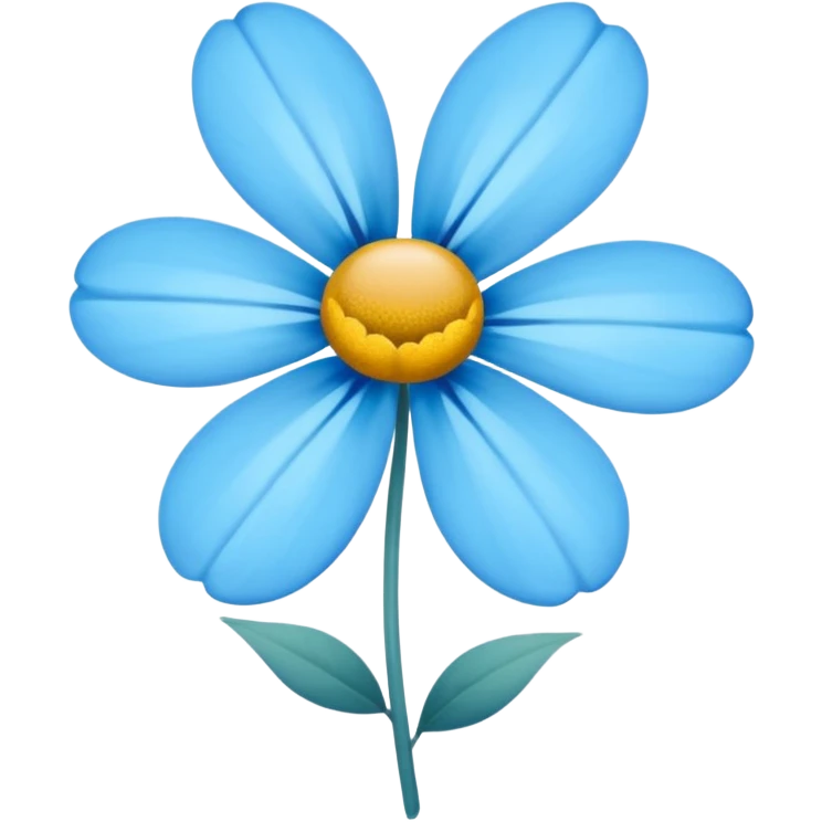 Flores azules emoji