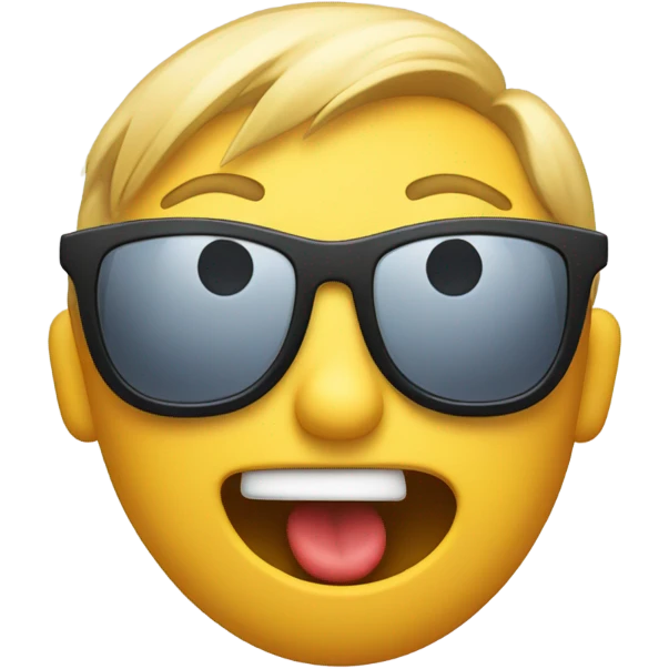 Surprised face with sunglasses half off and a hand holding them down emoji