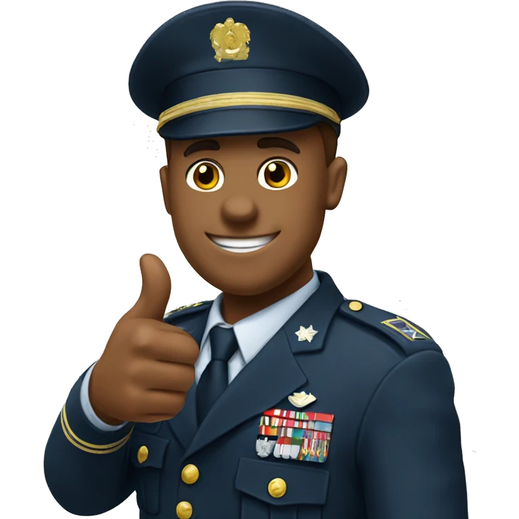 Military thumbs up emoji