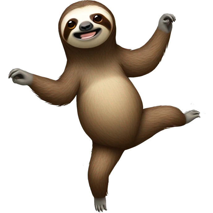 Sloth with human body emoji