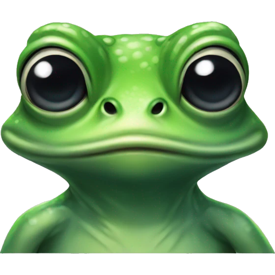 Frog alien emoji