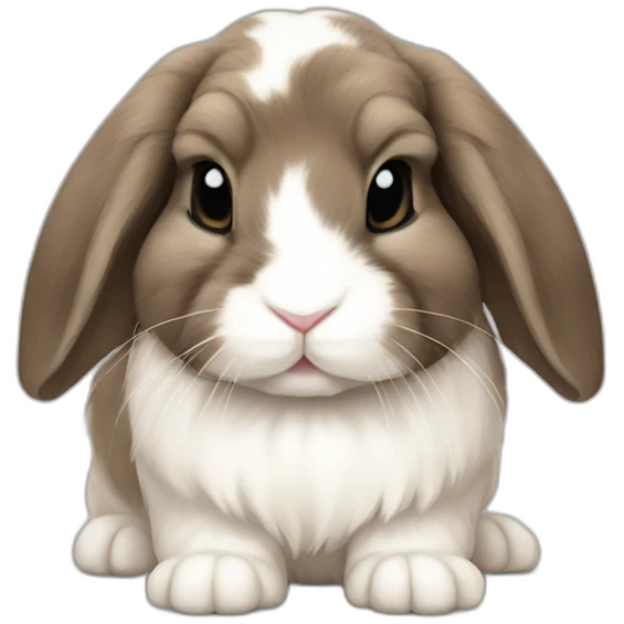 Mini lop bunny emoji