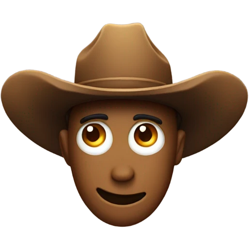 planet with face and cowboy hat emoji