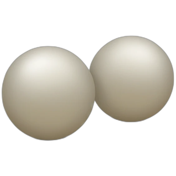 two Petanque balls emoji