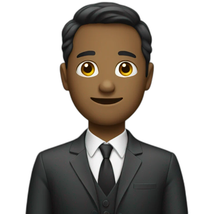 Person in suit emoji