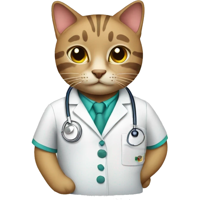 Cat doctor emoji
