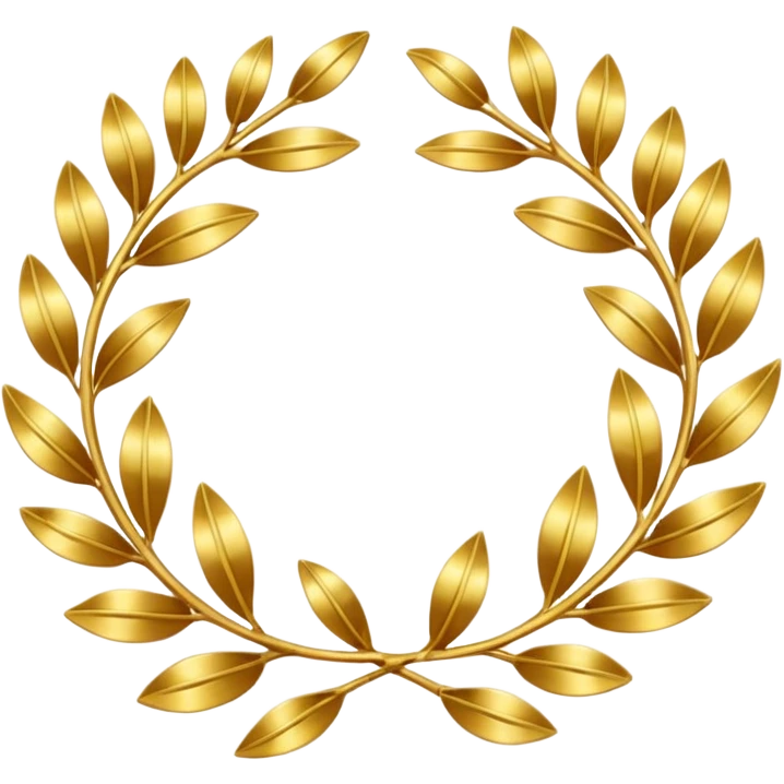 Golden laurel wreath emoji