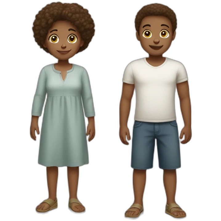 White family big girl two boys emoji
