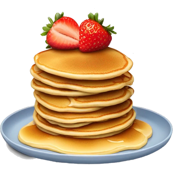 pancakes with strawberries  emoji