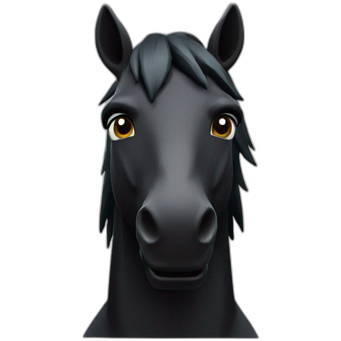 Fortnite cheval noir emoji