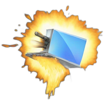 firing laptop emoji