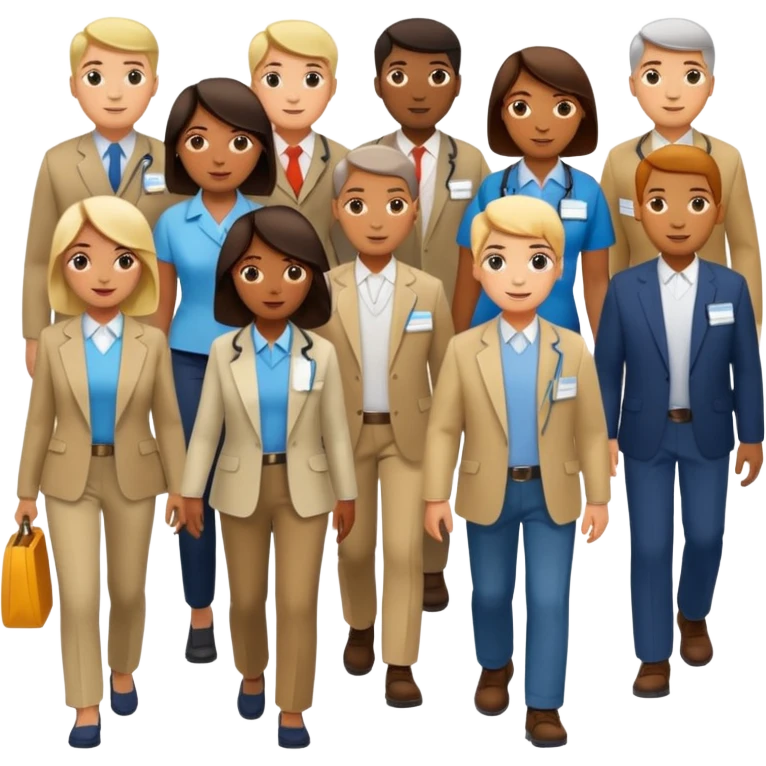 create an emoji to represent foot traffic (at a tradeshow) emoji