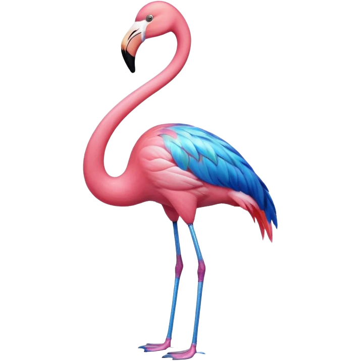Blue Flamingo 🦩 emoji