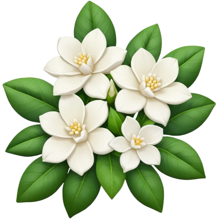 White gardenia flowers bouquet  emoji