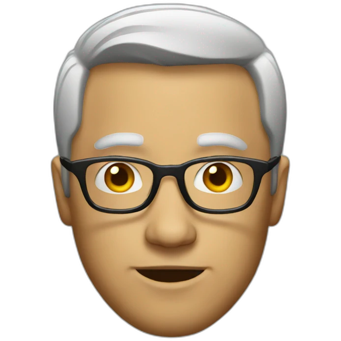 Man with glasses emoji