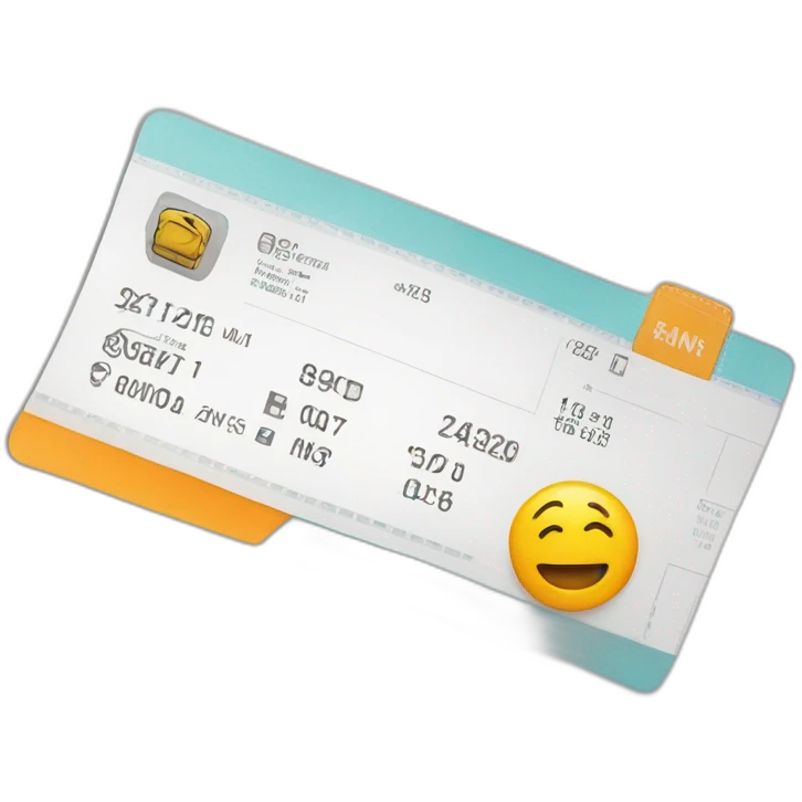 Boarding pass emoji