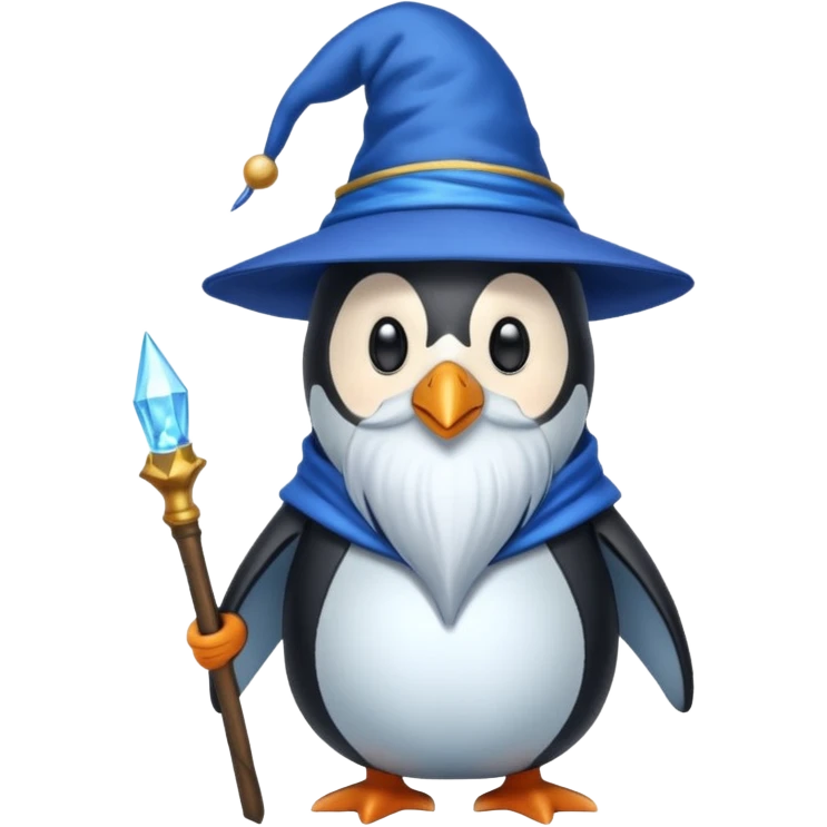 Penguin Wizard emoji
